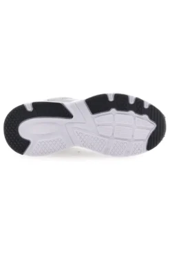 Sneaker da ragazza bianche e argento con inserti metallizzati Diadora Alley Metal GS