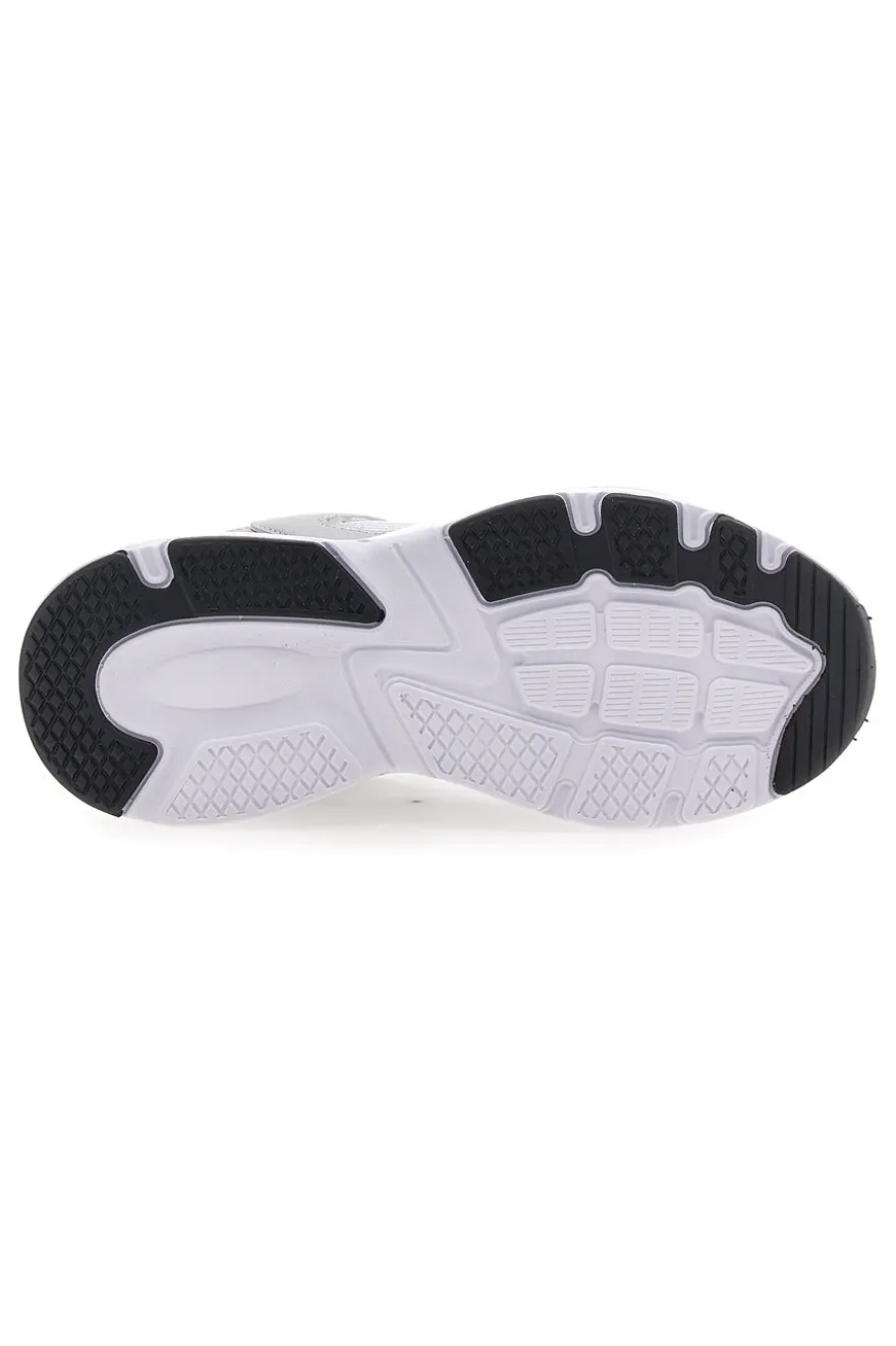 Sneaker da ragazza bianche e argento con inserti metallizzati Diadora Alley Metal GS