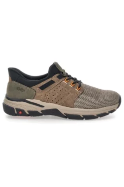 Sneaker da uomo beige e verde con inserti tecnici Relife 68882672301E