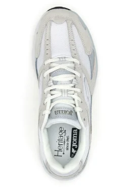 Sneaker da uomo grigie e bianche in mesh traspirante Joma RRT50S2602