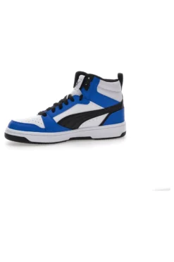 Sneakers alte Bianche e Blu Puma Rebound V6 mid