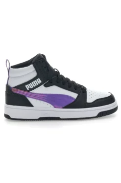 Sneakers Alte Bianche e Nere da Ragazzi Puma Rebound V6 Mid Deep Dive JR