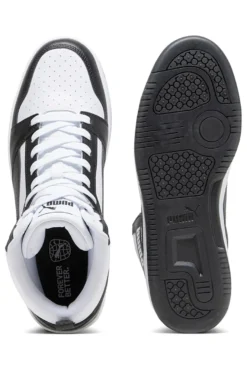 Sneakers alte bianche e nere Puma Rebound V6