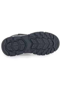 Sneakers alte nere con dettagli rossi e strappo Pitt Kids 129