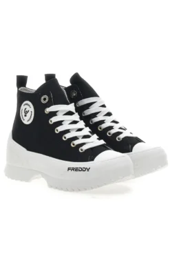 Sneakers Alte Nere con Platform Bianco FREDDY FY7602