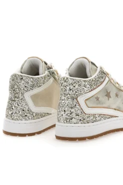 Sneakers alte oro con glitter e stelle Laura Biagiotti AG1751016519