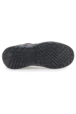Sneakers antinfortunistiche grigie in pelle Black shoot YL-5068-B S1P