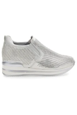 Sneakers Argento con Platform Dame Rose 851201