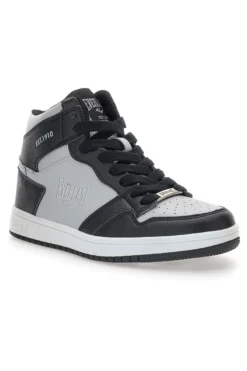 Sneakers Argento e Nere Mid-Cut Everlast 716