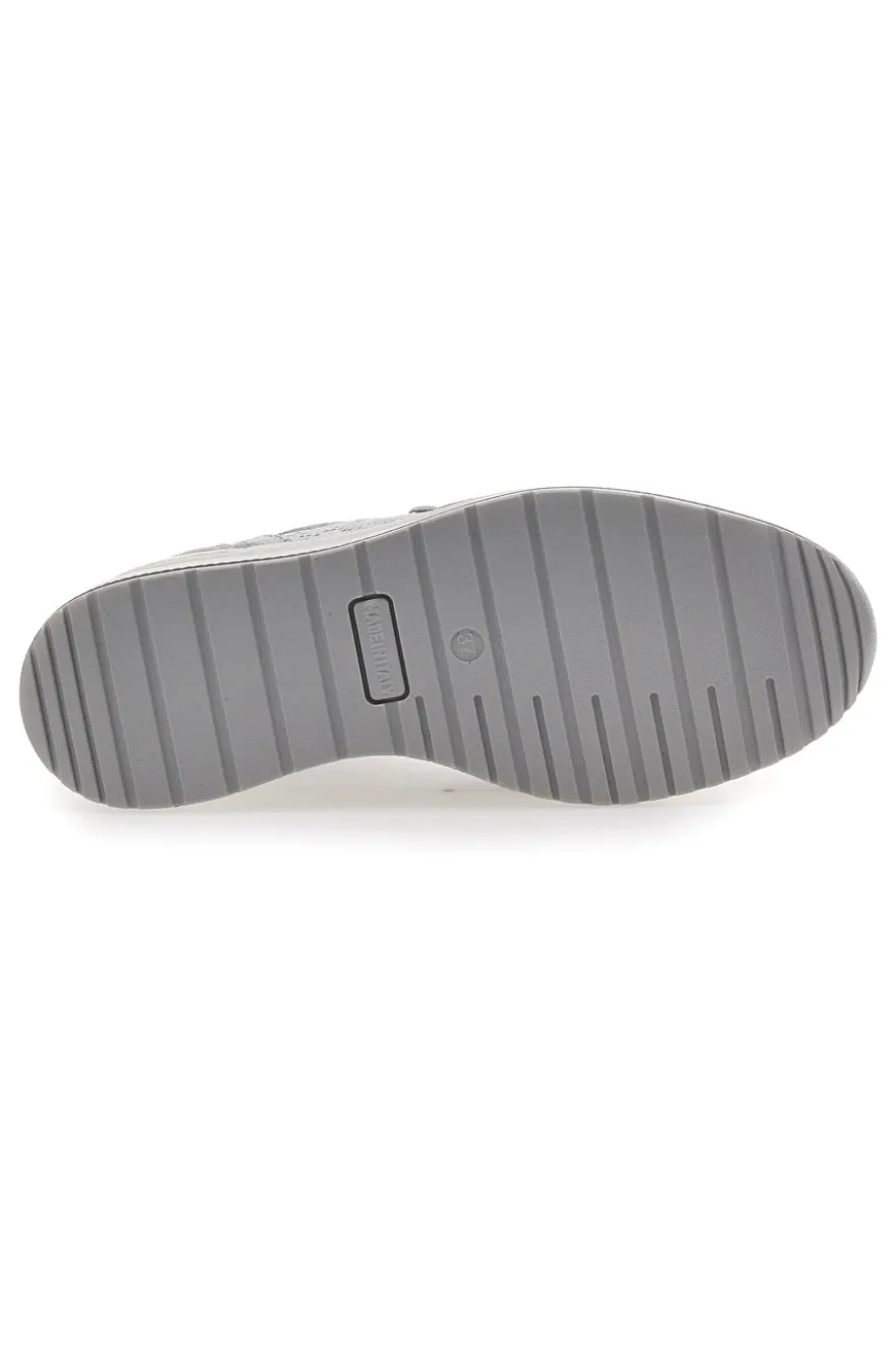 Sneakers Argento In Pelle Con Zeppa IMac 555730