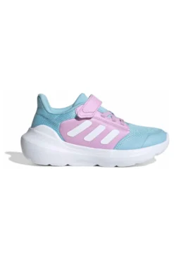 Sneakers azzurre e lilla traspiranti con strappo Adidas Tensaur Run 3.0 EL C