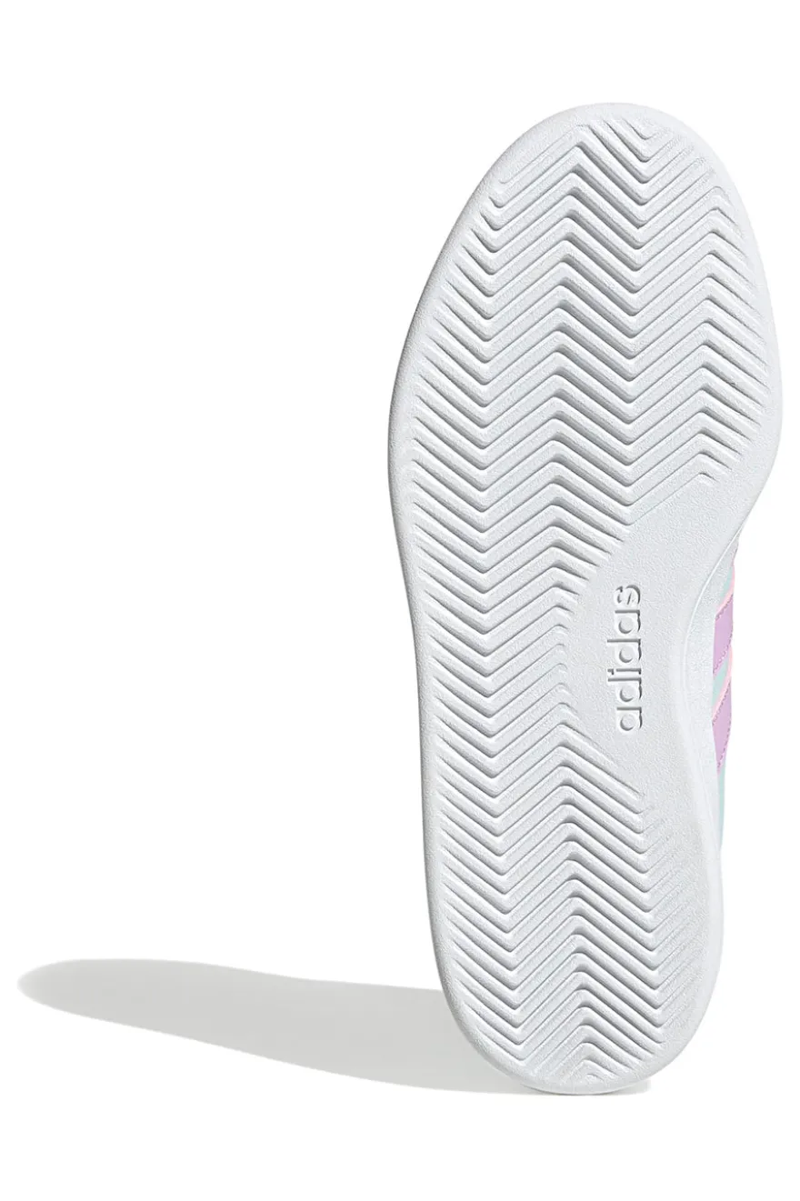 Sneakers azzurre pastello con dettagli lilla Adidas Breaknet 3 J