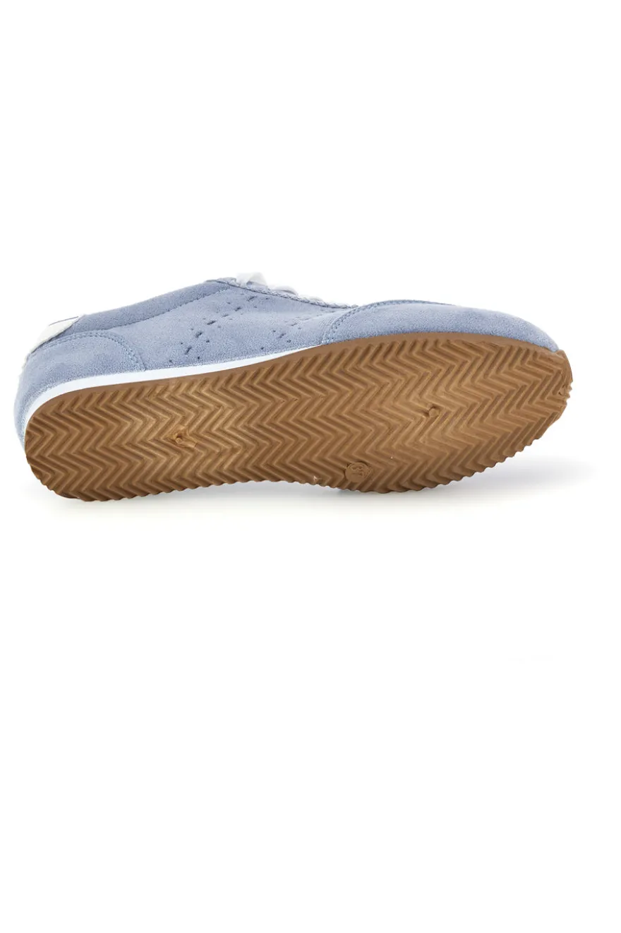 Sneakers azzurro con lacci e design minimal Café cost 65BL07241