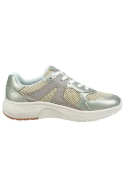 Sneakers Beige con Dettagli Effetto Metallizzato e Soletta Estraibile Bagatt D35AQM015069