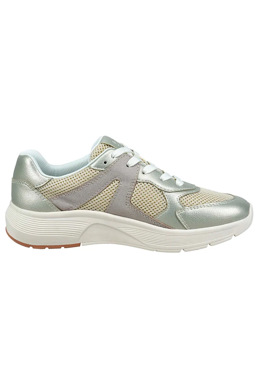 Sneakers Beige con Dettagli Effetto Metallizzato e Soletta Estraibile Bagatt D35AQM015069