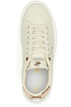 Sneakers beige con dettagli oro Beverly Hills Polo Club HUBY LTX