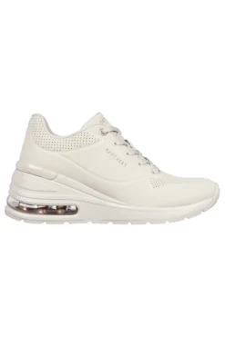 Sneakers Beige con Flatform Skechers Million Air