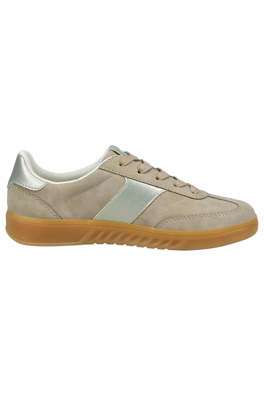 Sneakers Beige con Inserti con Effetto Metallizzato Bagatt D35AQJ025550