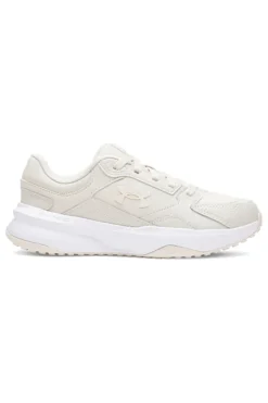 Sneakers beige con inserti in pelle e suola ammortizzata Under Armour Edge Leather