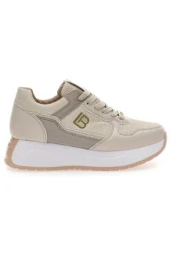 Sneakers Beige Con Platform Laura Biagiotti 8412