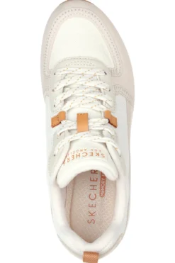 Sneakers beige con suola ad aria e Memory Foam Skechers Uno Layover