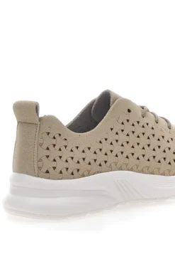 Sneakers Beige con Tomaia Traforata TALEMI BK25S861