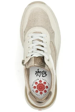 Sneakers beige con zeppa Relife 67172580701
