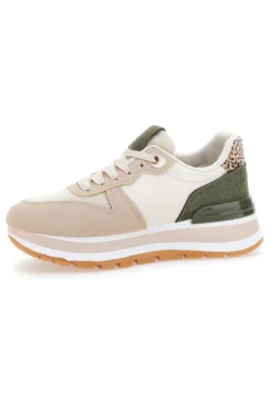 Sneakers Beige e Verdi con Platform Prima Riga 461