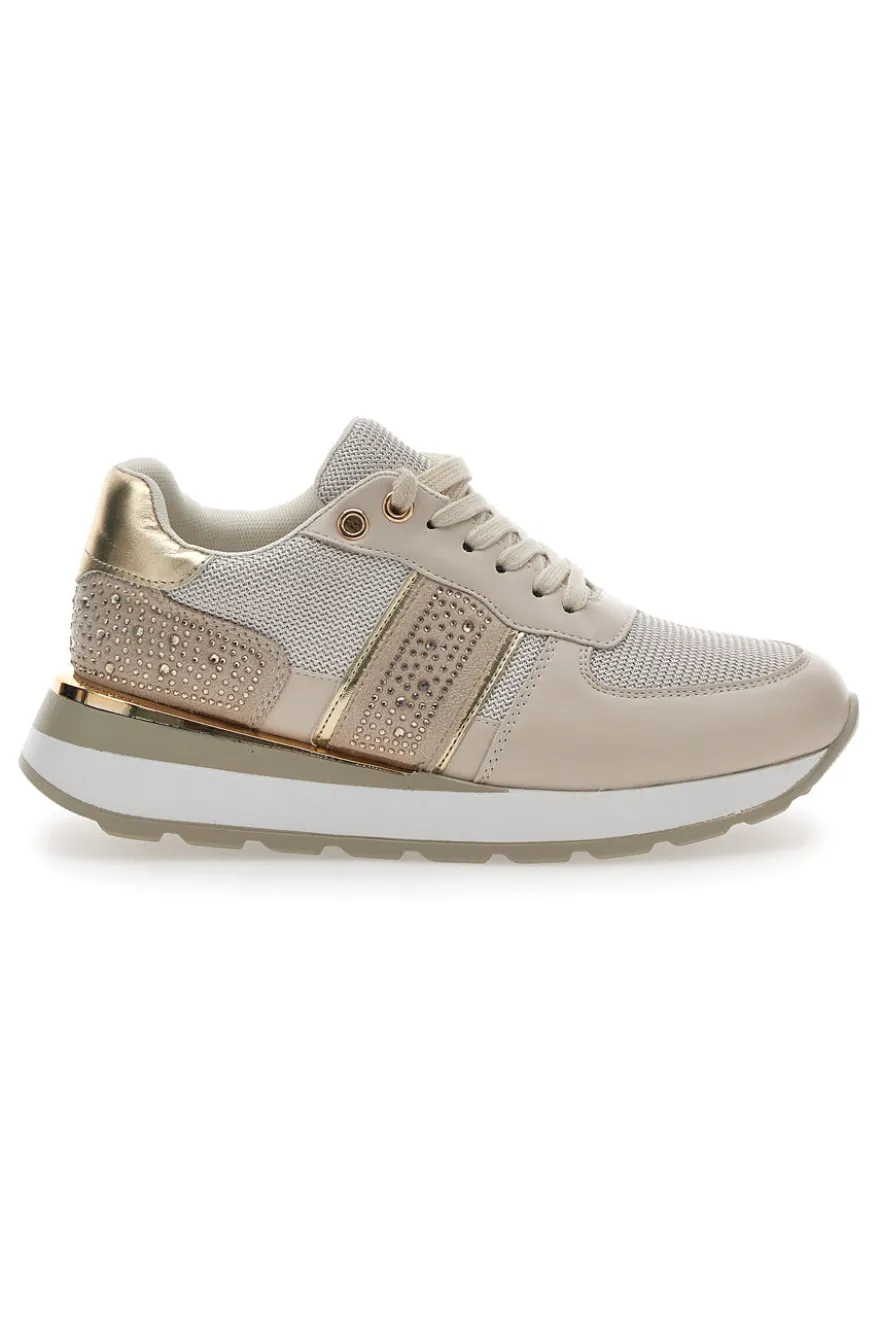 Sneakers Beige Platform Energy 154