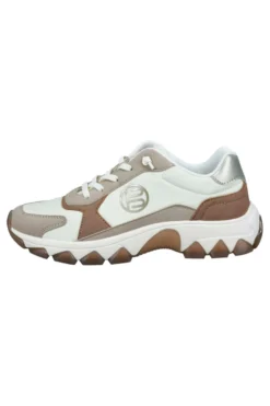 Sneakers Bianche Beige e Cuoio Bagatt D45AJL015569