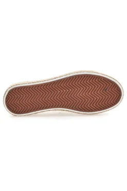 Sneakers bianche beige in crochet con suola in corda ENERGY E122