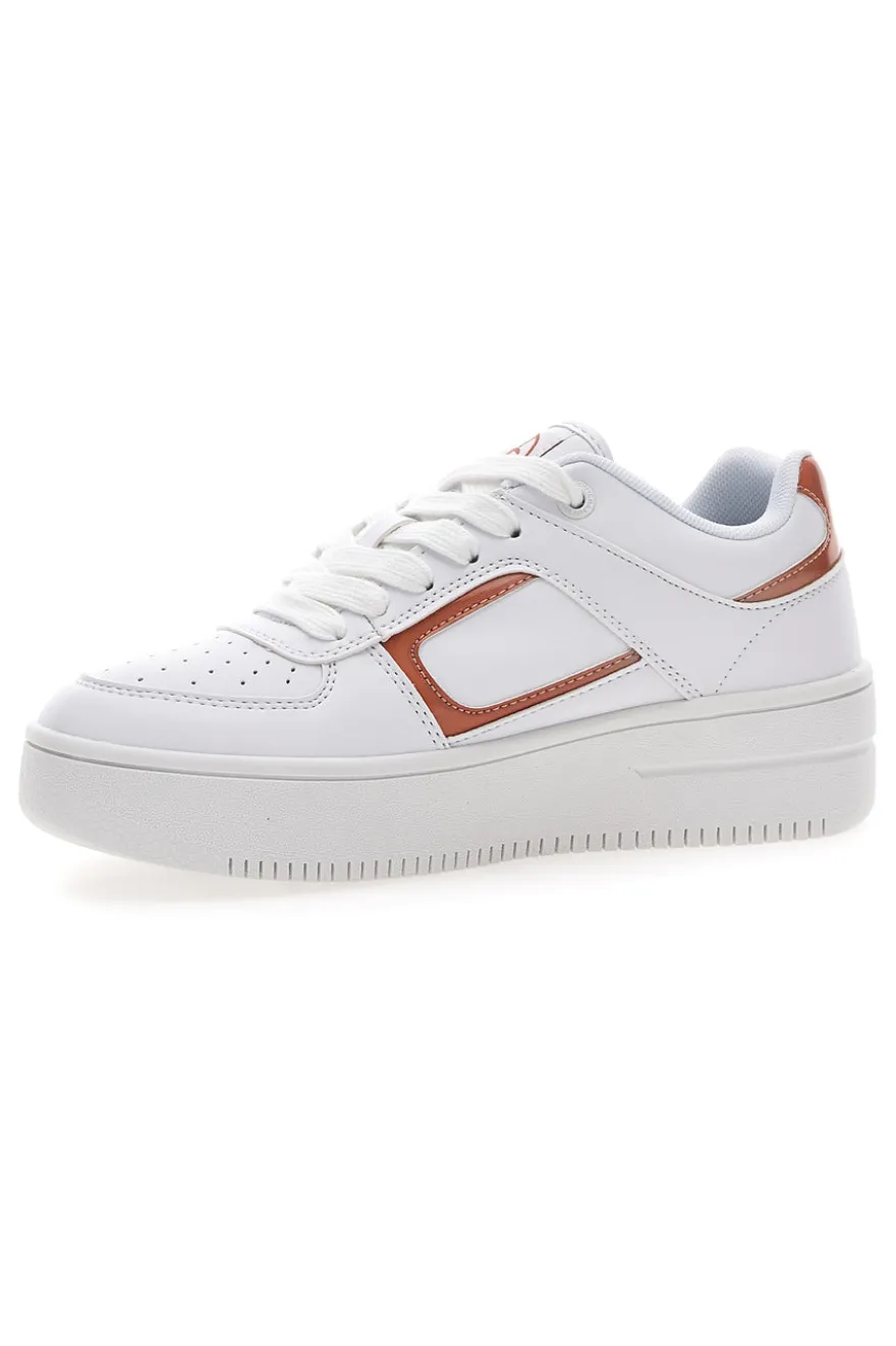 Sneakers Bianche Champion Foul Play Plat Metal