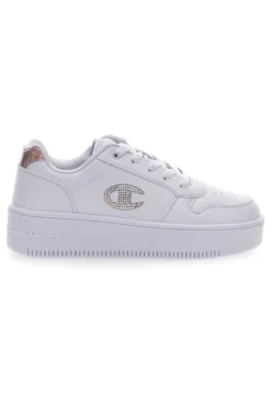 Sneakers Bianche Champion Rebound Platform Glitter