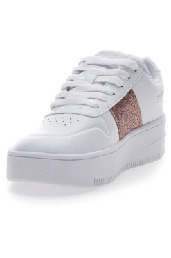 Sneakers Bianche Champion Rebound Platform Sparkle