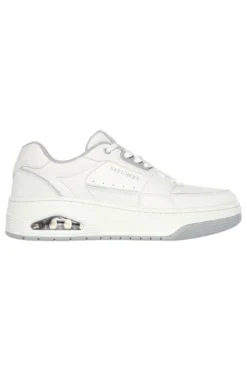 Sneakers bianche con Air-Cooled Memory Foam SKECHERS UNO COURT LOW-POST