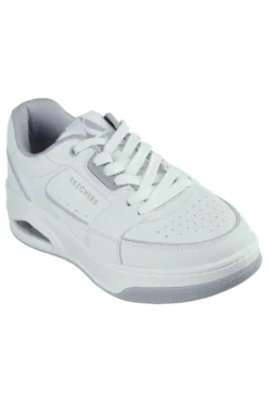 Sneakers bianche con Air-Cooled Memory Foam SKECHERS UNO COURT LOW-POST
