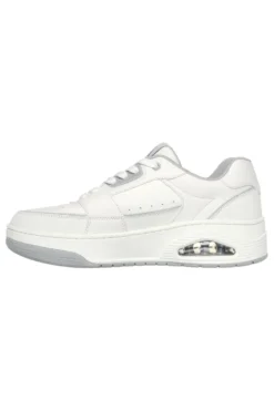 Sneakers bianche con Air-Cooled Memory Foam SKECHERS UNO COURT LOW-POST
