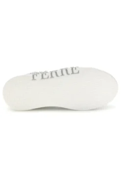 Sneakers bianche con applicazioni floreali Ferre F760