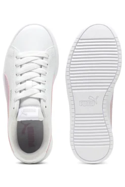 Sneakers Bianche con Banda Rosa Puma Rickie Classic JR