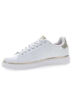 Sneakers Bianche con Bordo Dorato COTTON BELT GTZ 2.0