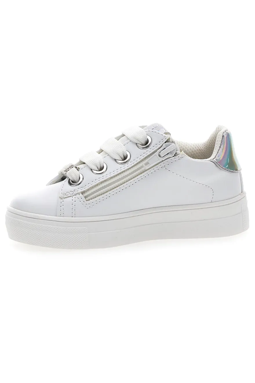 Sneakers Bianche con Cerniera Laterale LAURA BIAGIOTTI AGI7048