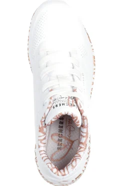 Sneakers Bianche con Cuori Colorati Skechers Street Uno – Loving Love