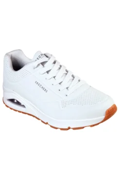 Sneakers bianche con cuscinetto ad aria e soletta memory foam Skechers UNO Stand On Air