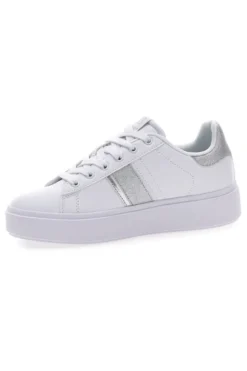 Sneakers Bianche con Dettagli Argentati COTTON BELT ANNUNZIATA LTH