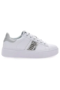 Sneakers Bianche con Dettagli Argentati COTTON BELT ANNUNZIATA LTH