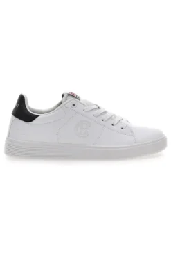 Sneakers Bianche con Dettaglio Nero COTTON BELT CBM424A54