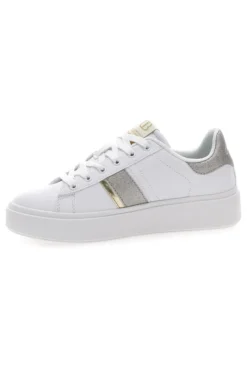 Sneakers Bianche con Dettagli Dorati COTTON BELT ANNUNZIATA LTH