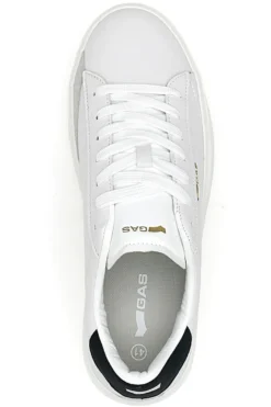Sneakers bianche con dettaglio nero Gas Leonard LTX