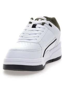 Sneakers bianche con dettagli verde e nero Champion RD18 HERITAGE LOW