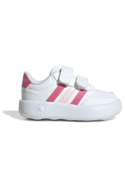 Sneakers bianche con dettagli rosa e suola Bubblecomfy Adidas Breaknet 3.0 CF I